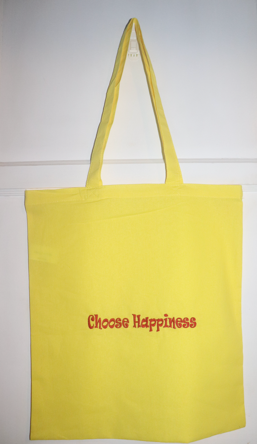 CHOOSE HAPPINESS Tote Bags
